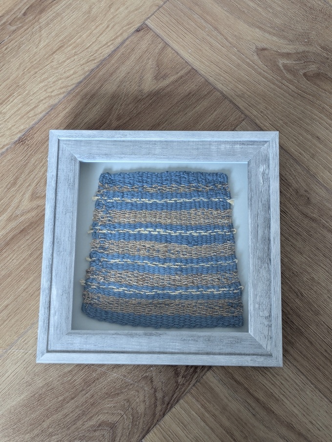 Woven Artwork Containing Hand-Spun Nettle Fibre